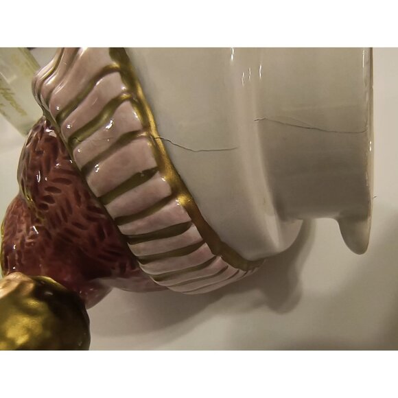 Fitz & Floyd 1995 Snowman Teapot Christmas Decor Ceramic Hand-Painted - Picture 7 of 7